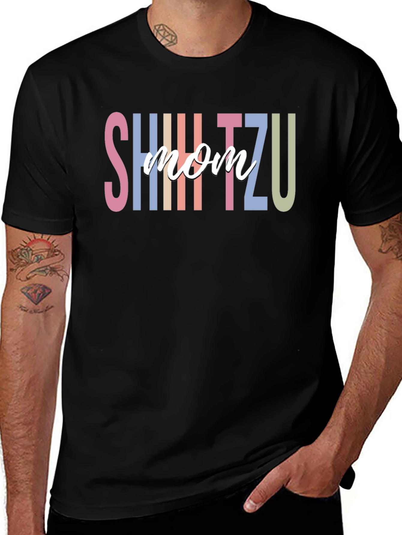 Shih Tzu Mom T-Shirt - Cute Dog Lover Tee