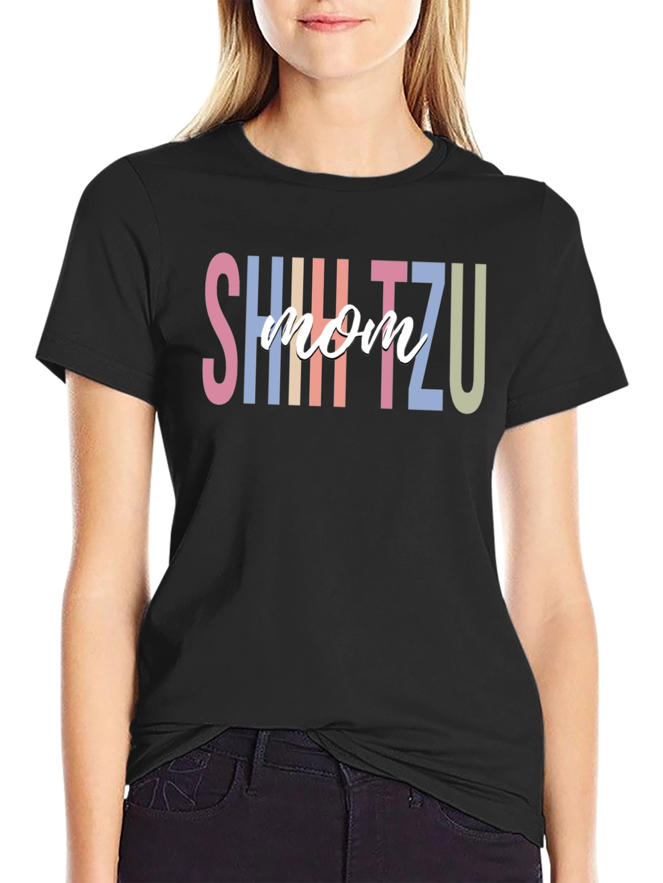 Shih Tzu Mom T-Shirt - Cute Dog Lover Tee