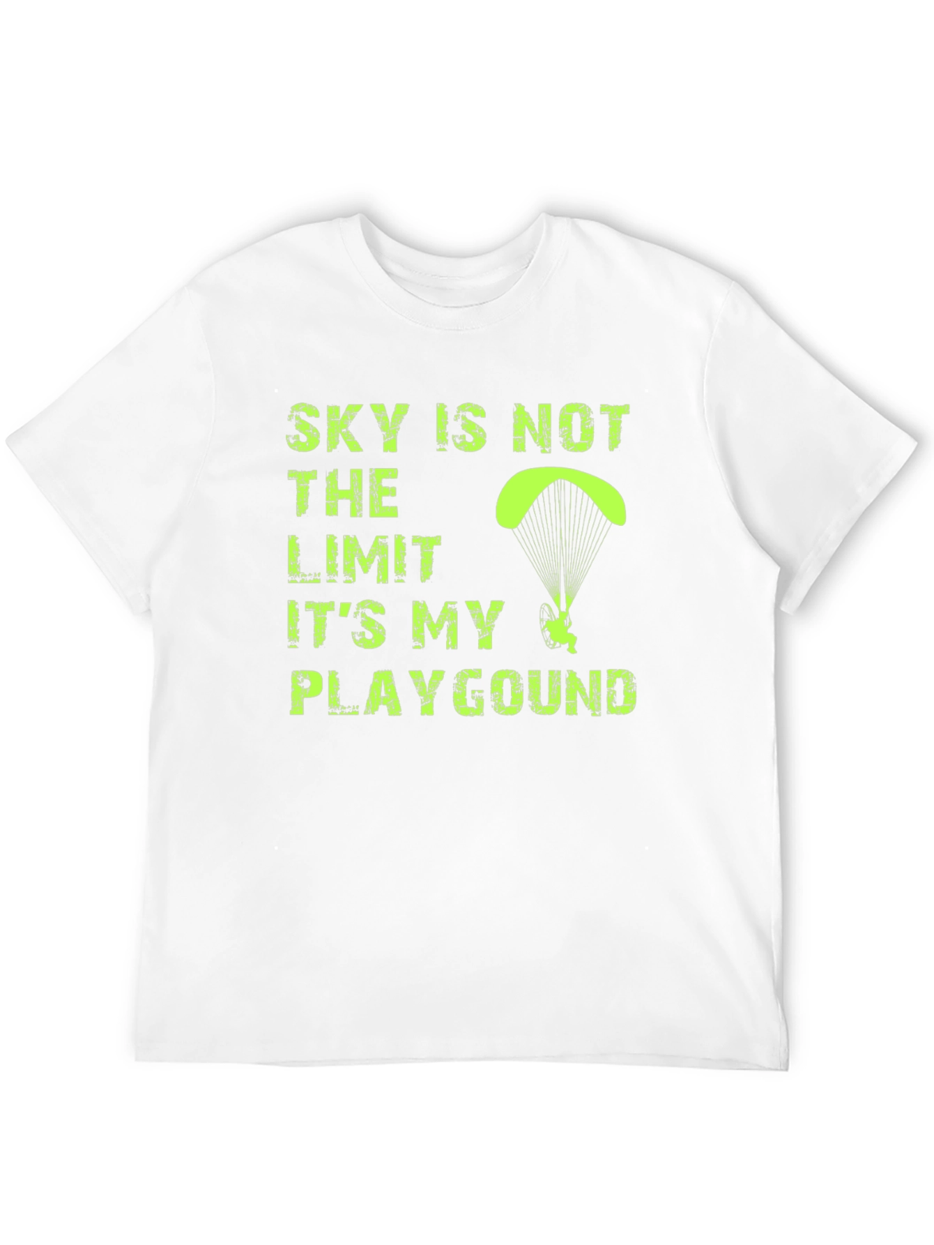 Sky is Not The Limit Mens Black Graphic T-Shirt