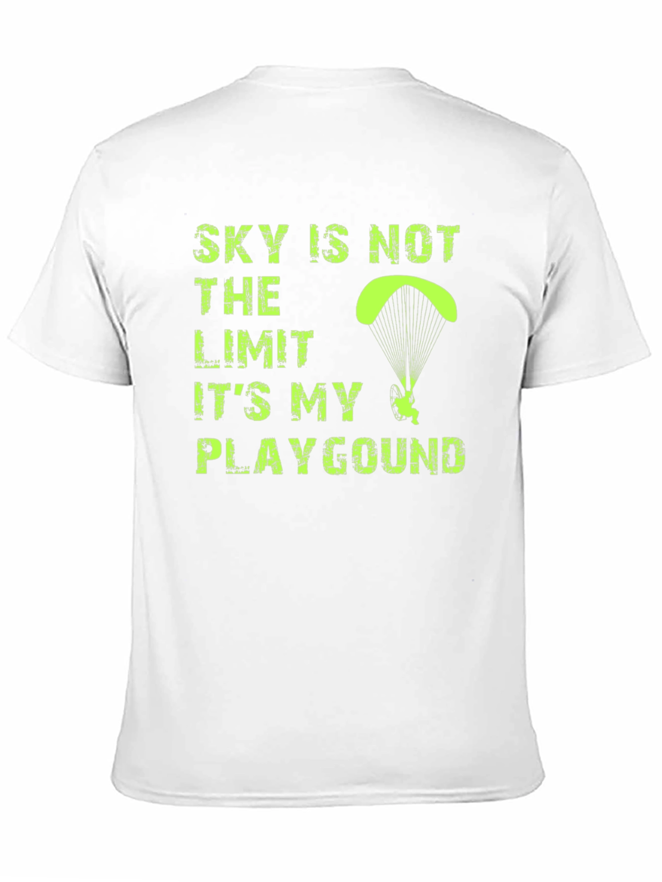 Sky is Not The Limit Mens Black Graphic T-Shirt