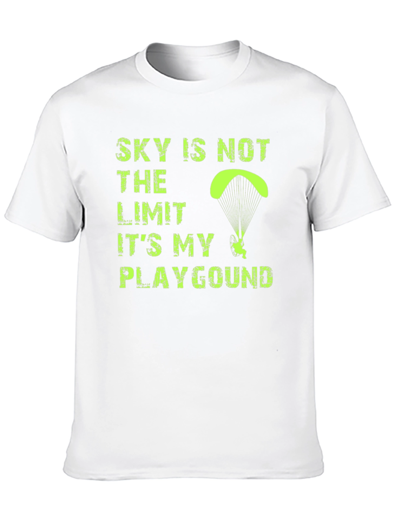 Sky is Not The Limit Mens Black Graphic T-Shirt