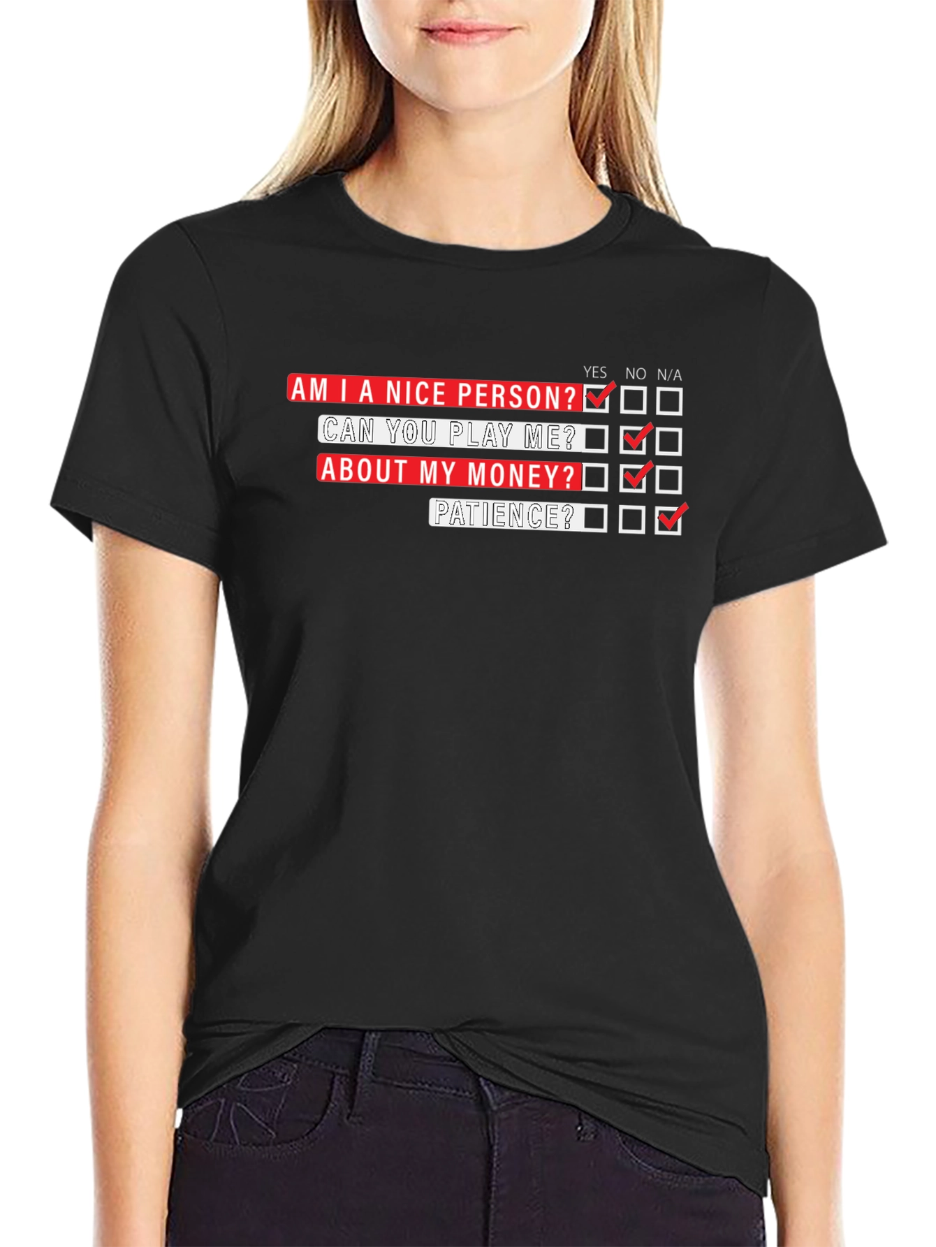 Funny T-Shirt: Am I a Nice Person?