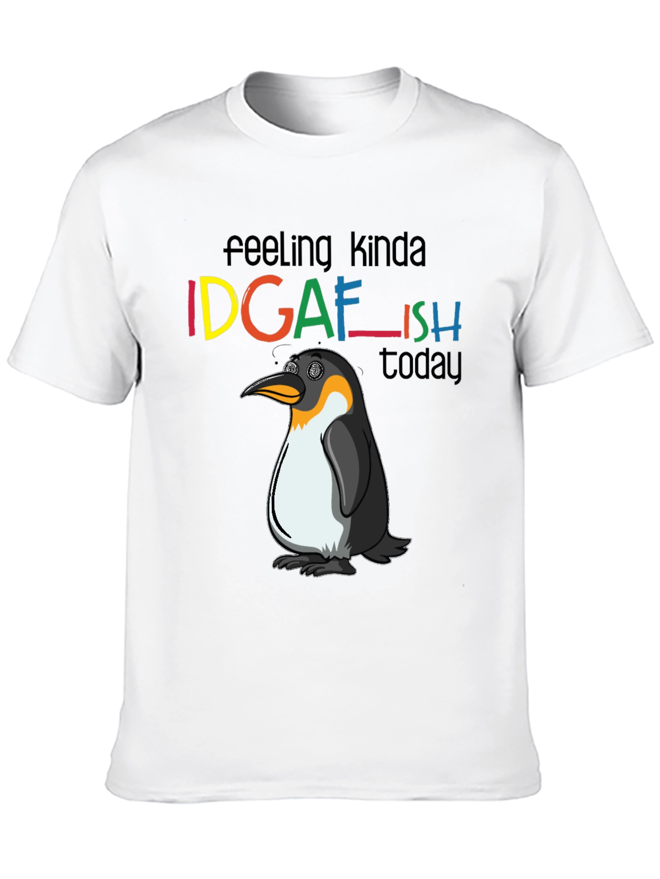 IDGAFish Penguin Black Graphic Tee