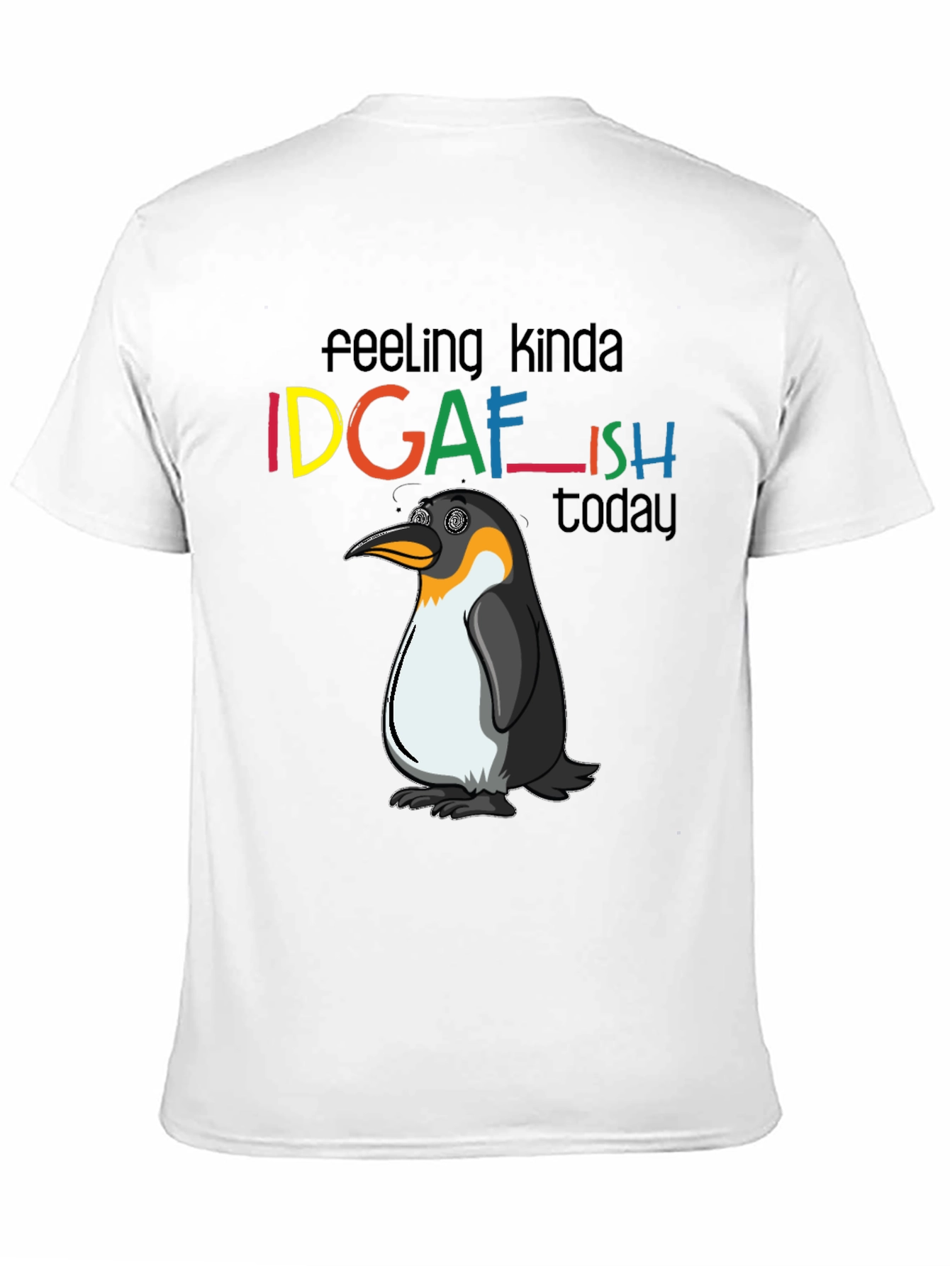 IDGAFish Penguin Black Graphic Tee