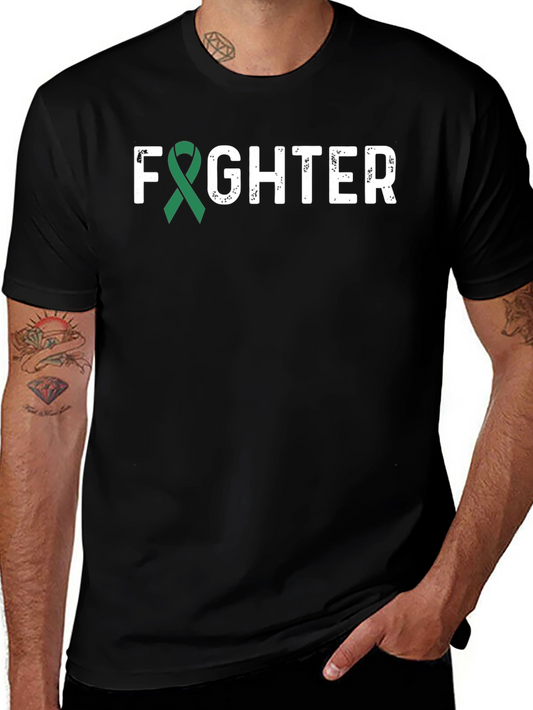 Fighter Ribbon Graphic Tee - Awareness Support