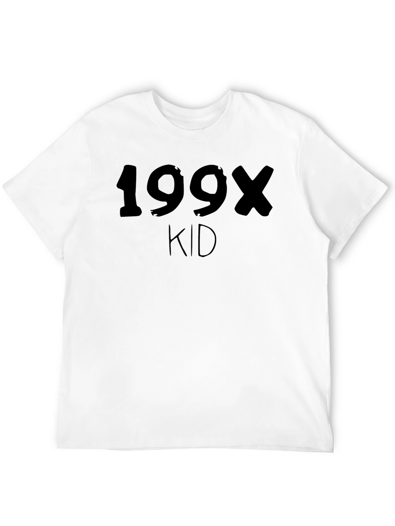 199X Kid Black Graphic Tee - Retro Nostalgia