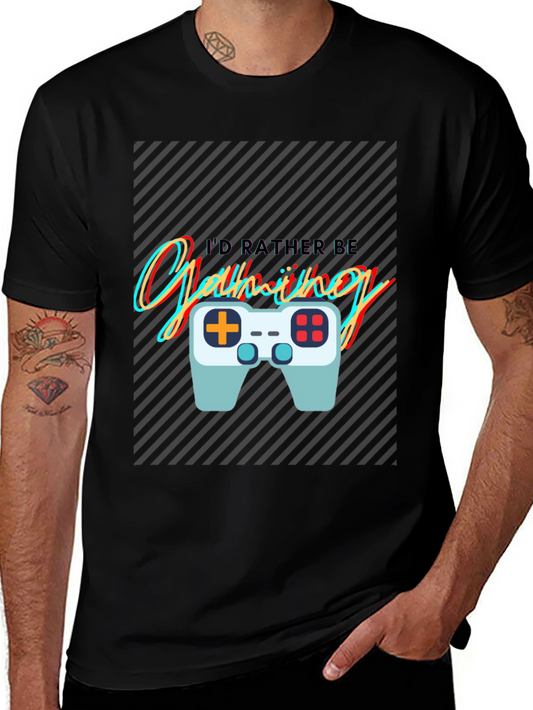 Gaming T-Shirt - Id Rather Be Gaming - Gamer Tee