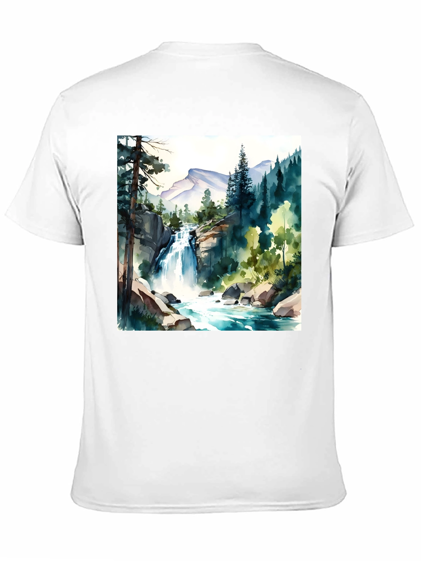 Watercolor Waterfall Graphic Tee