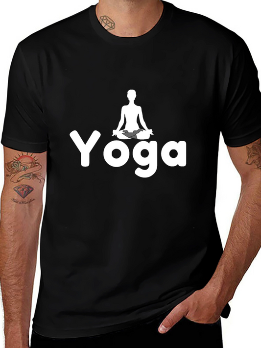 Yoga Graphic Black T-Shirt