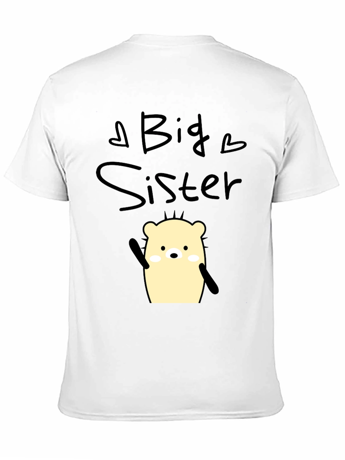Big Sister Graphic T-Shirt - Cute Cartoon Bear