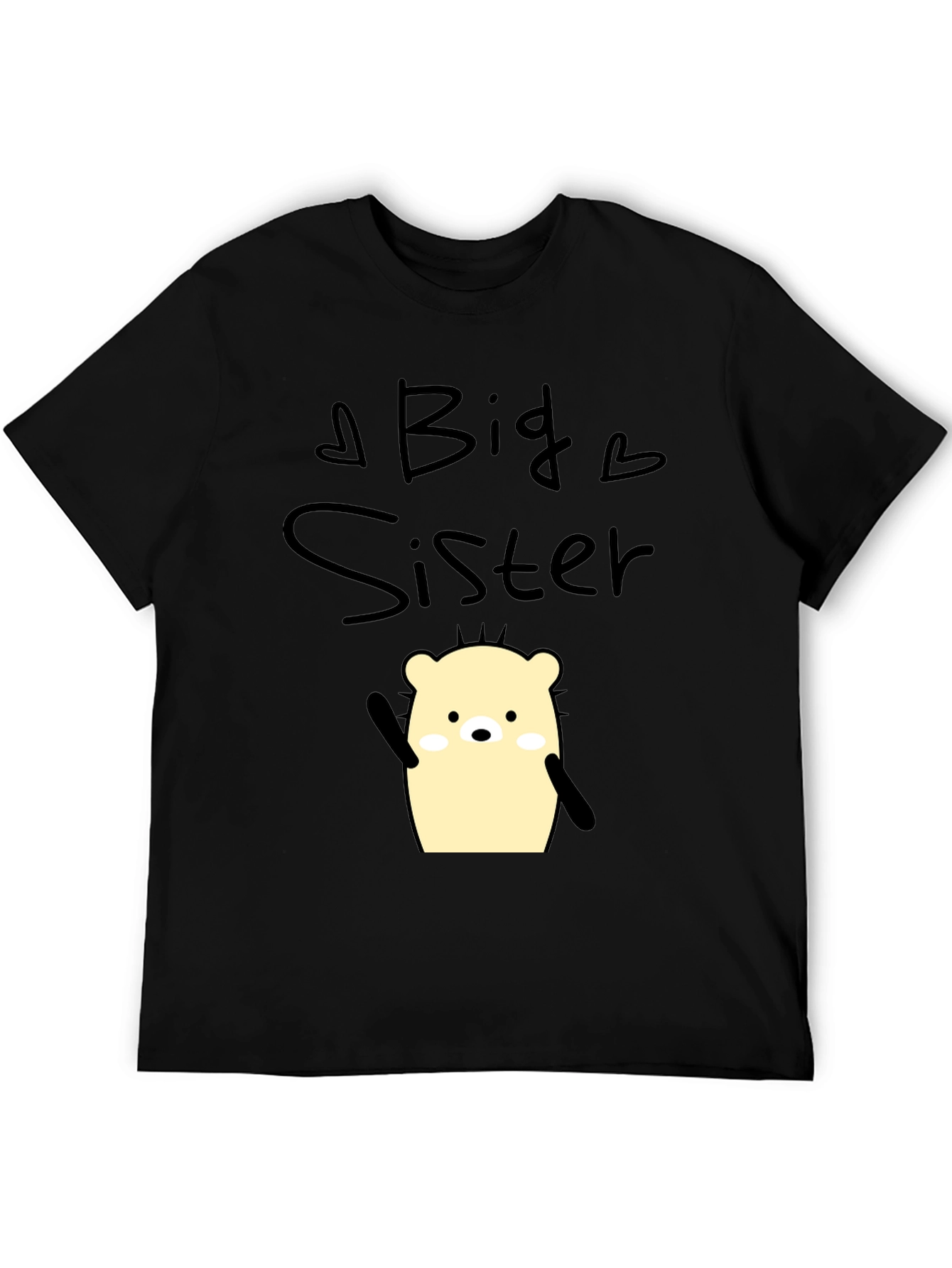 Big Sister Graphic T-Shirt - Cute Cartoon Bear