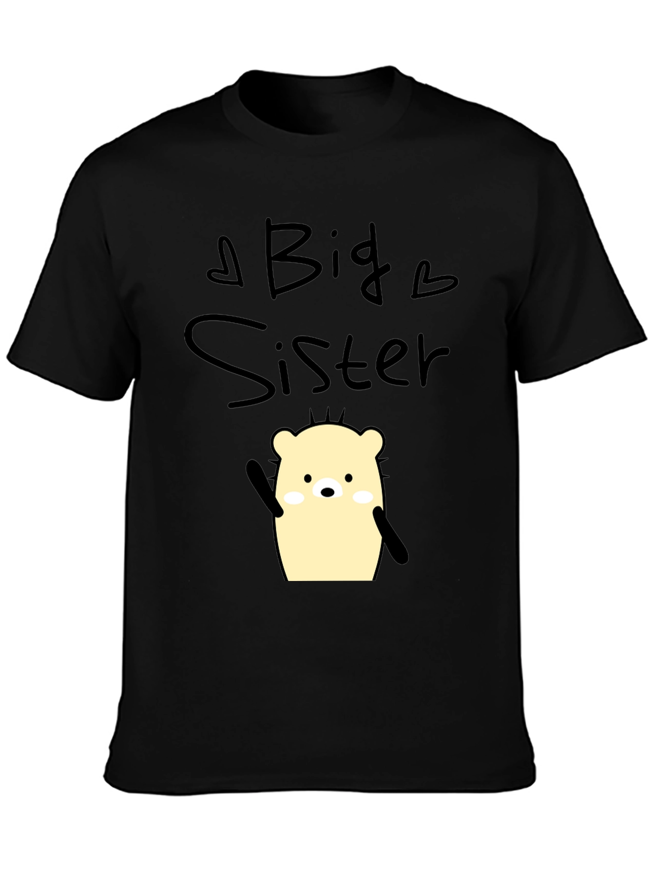 Big Sister Graphic T-Shirt - Cute Cartoon Bear