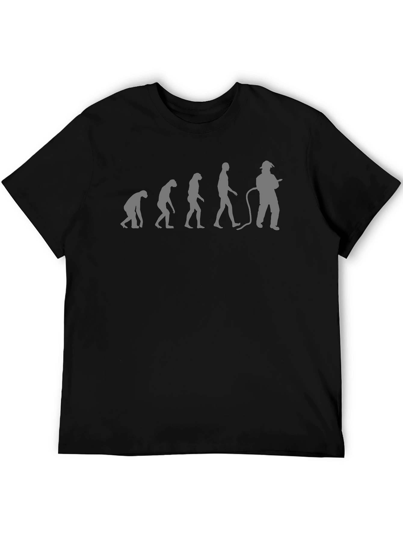Evolution Firefighter T-Shirt - Black Cotton Tee