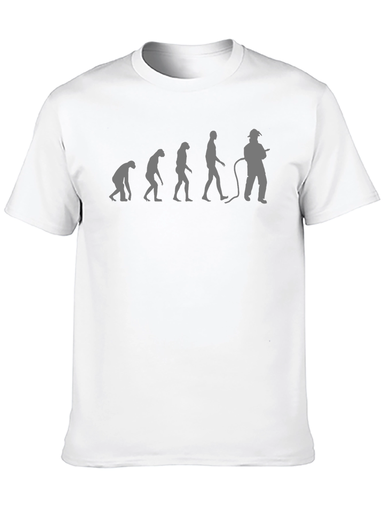 Evolution Firefighter T-Shirt - Black Cotton Tee