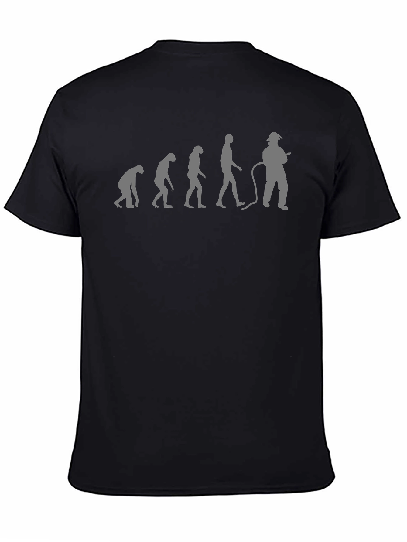 Evolution Firefighter T-Shirt - Black Cotton Tee