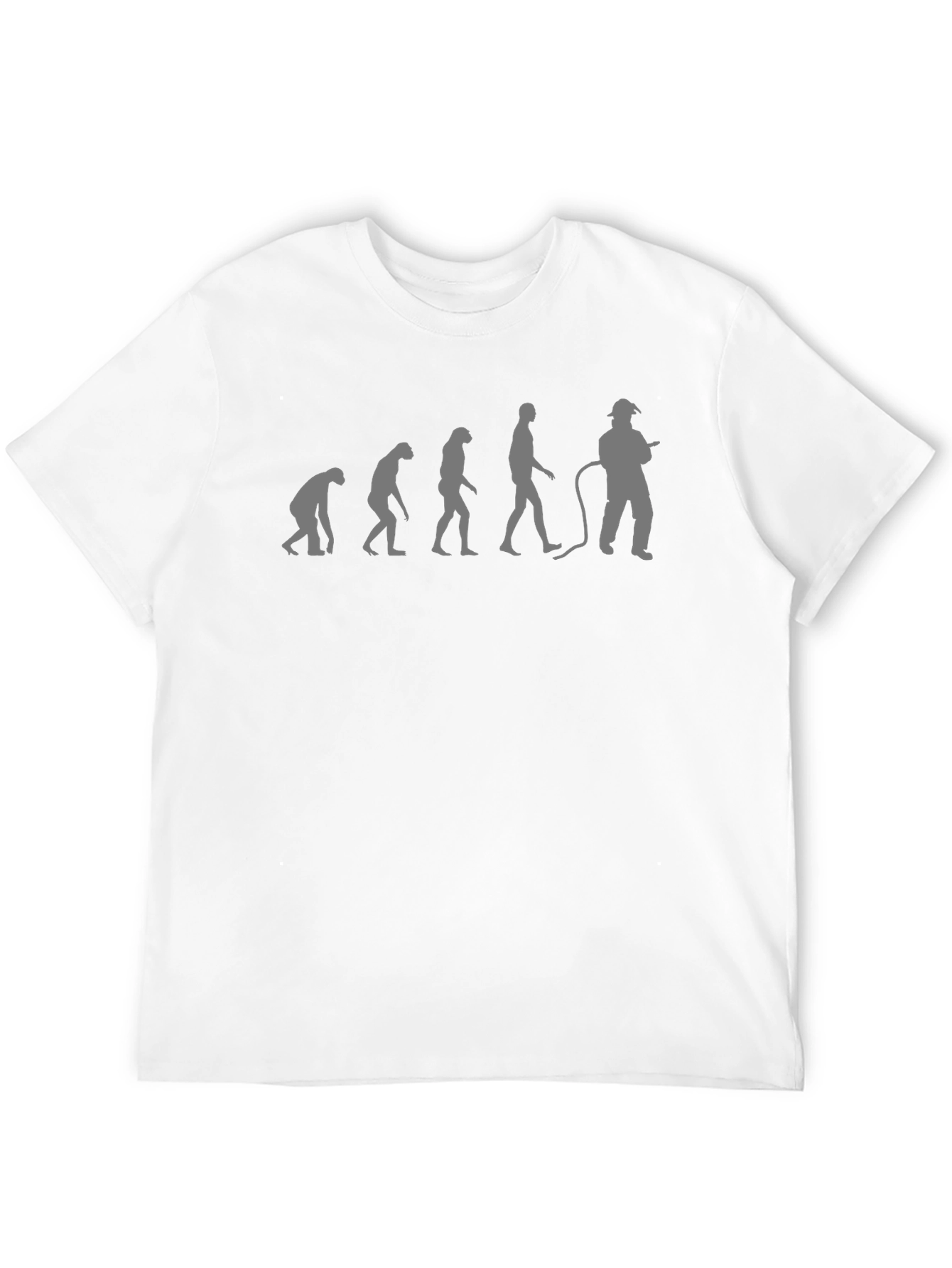 Evolution Firefighter T-Shirt - Black Cotton Tee