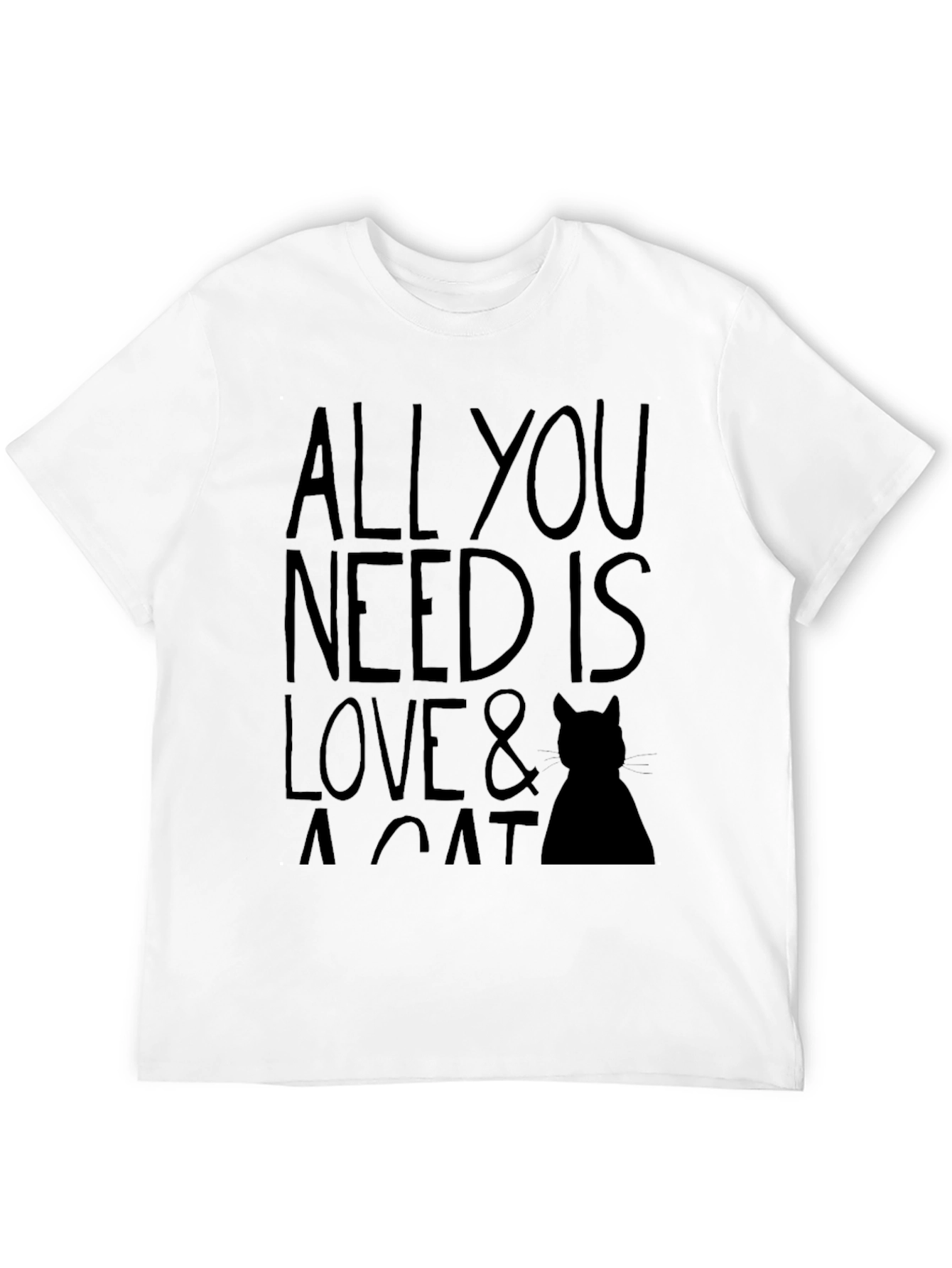 All You Need Is Love & A Cat T-Shirt