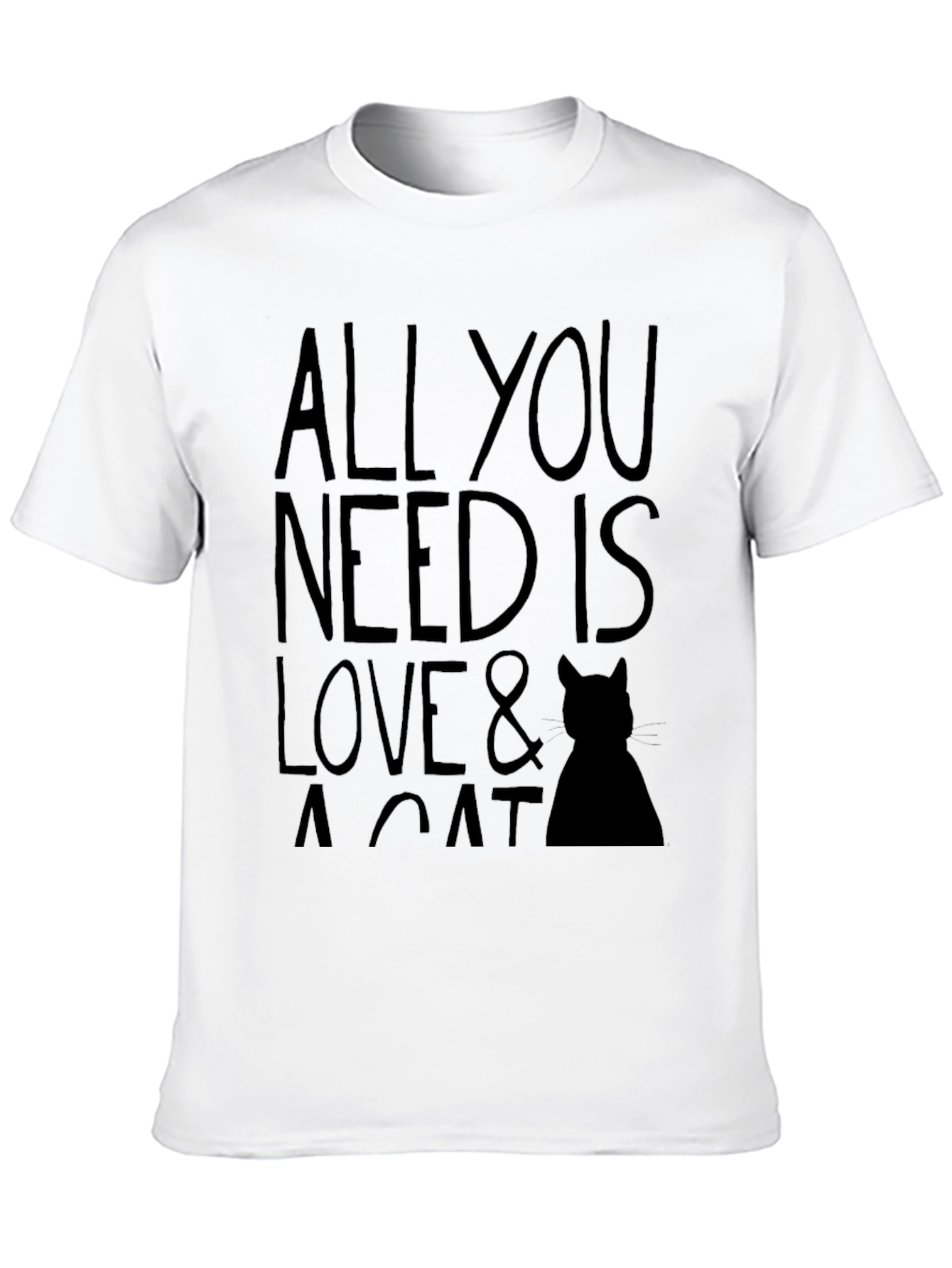 All You Need Is Love & A Cat T-Shirt