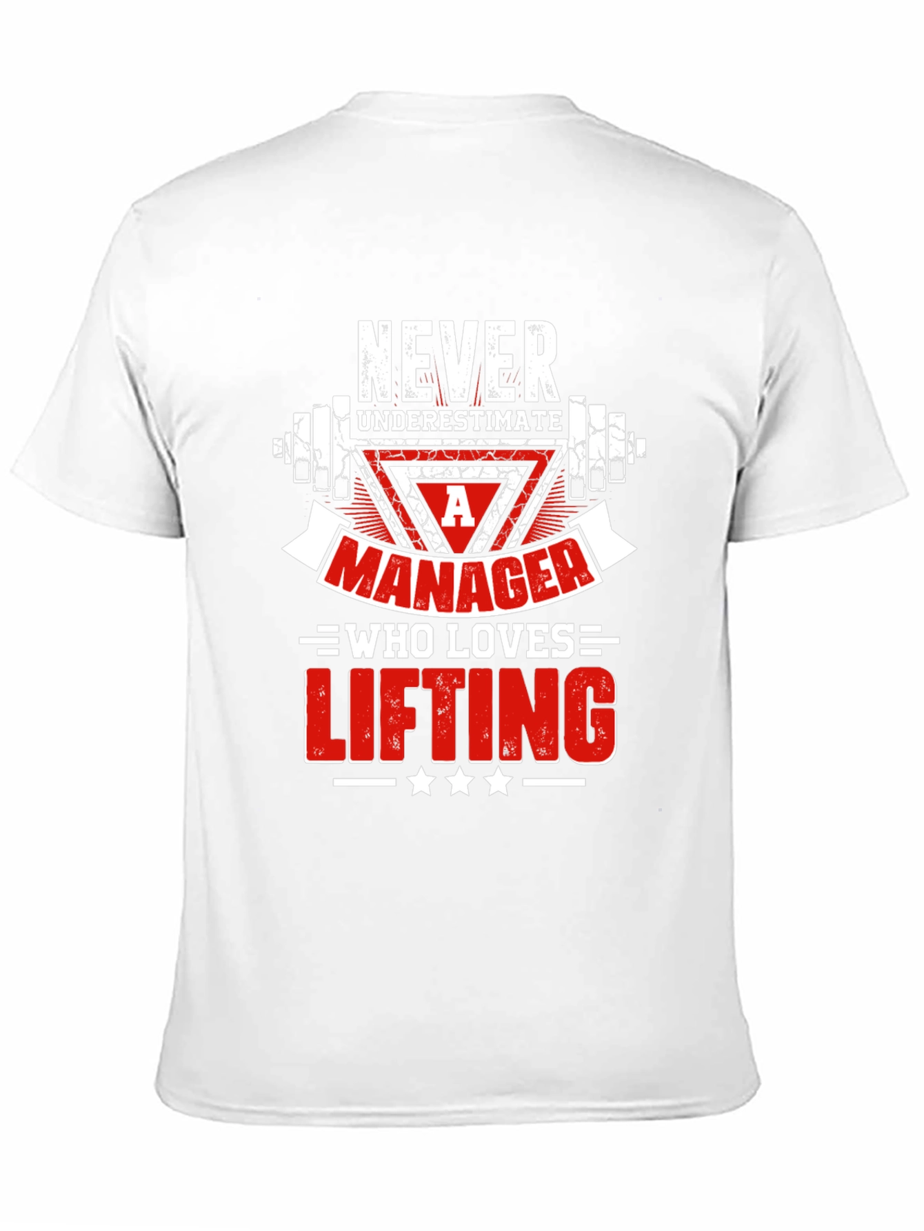 Manager Who Loves Lifting Graphic Tee - Black