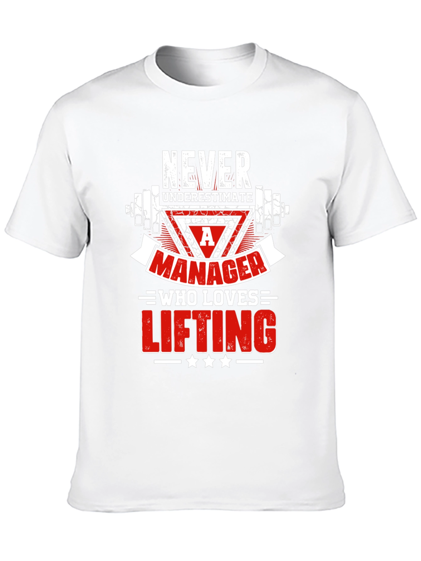 Manager Who Loves Lifting Graphic Tee - Black