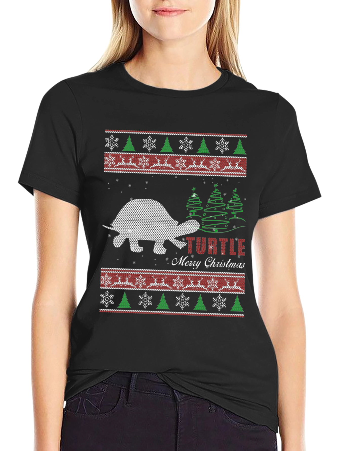 Turtle Christmas Sweater T-Shirt