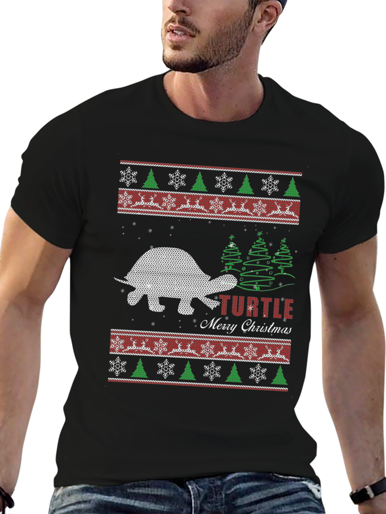 Turtle Christmas Sweater T-Shirt