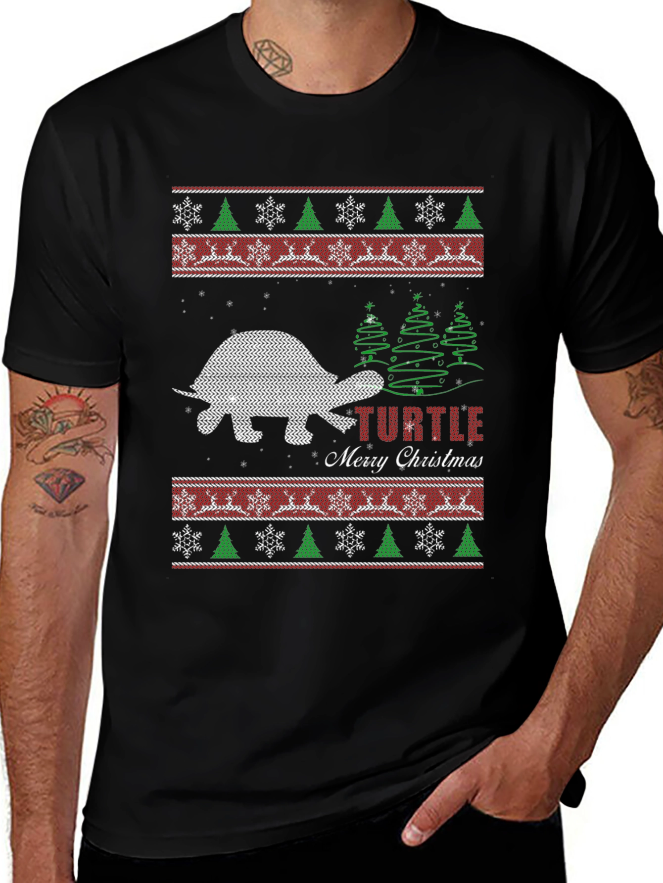 Turtle Christmas Sweater T-Shirt