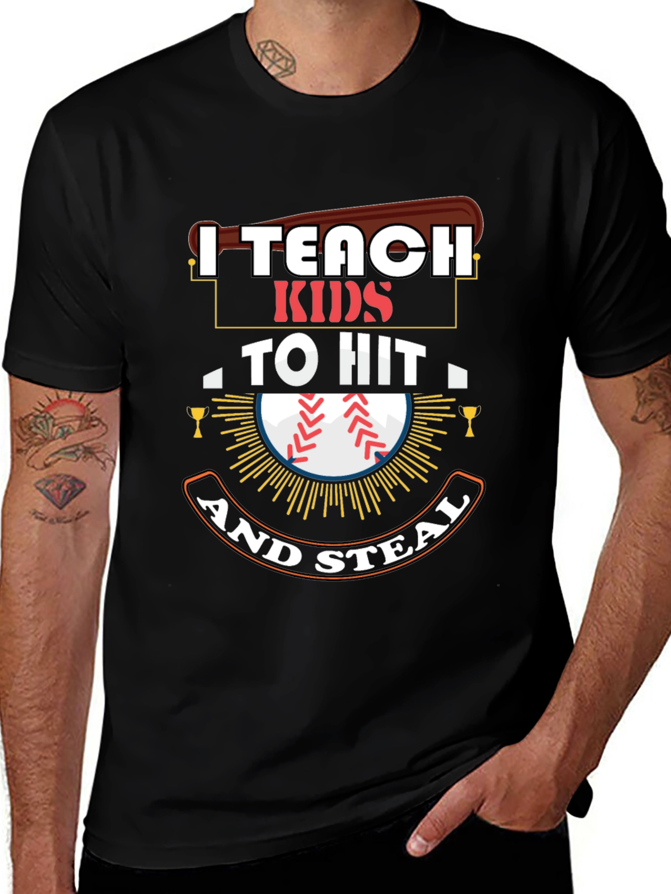 I Teach Kids To Hit And Steal T-Shirt