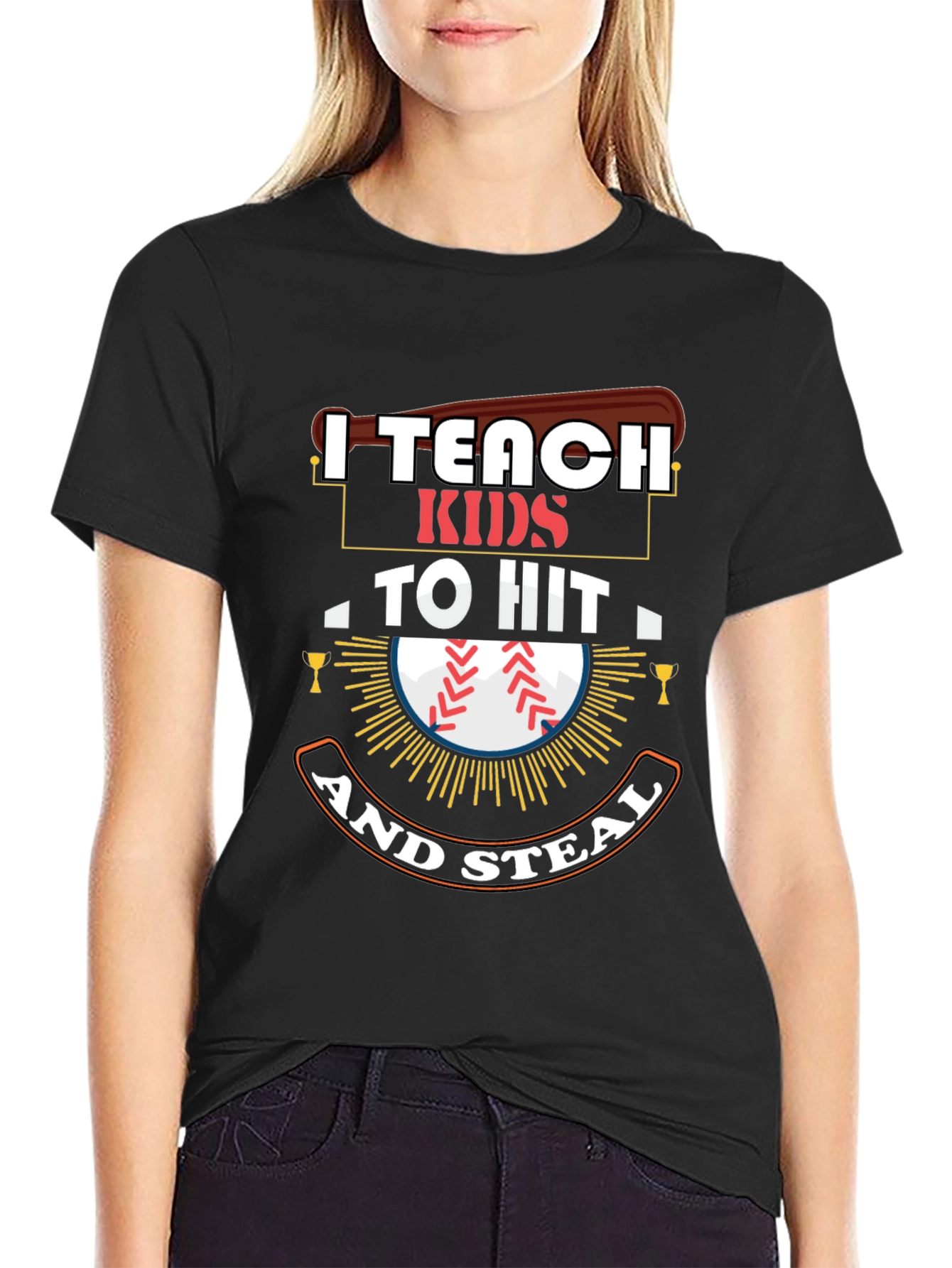 I Teach Kids To Hit And Steal T-Shirt