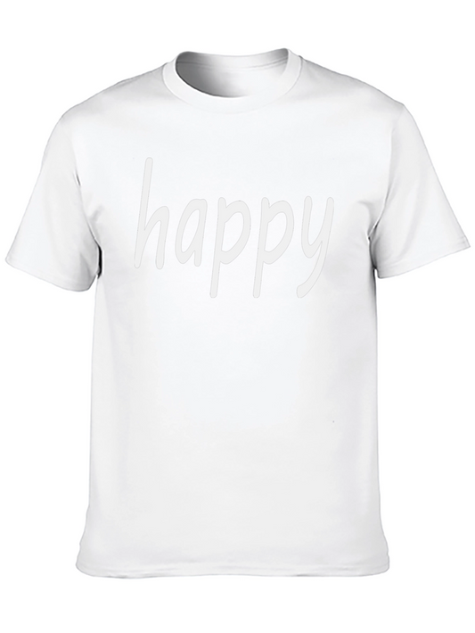 Happy Graphic Tee - Casual Comfort