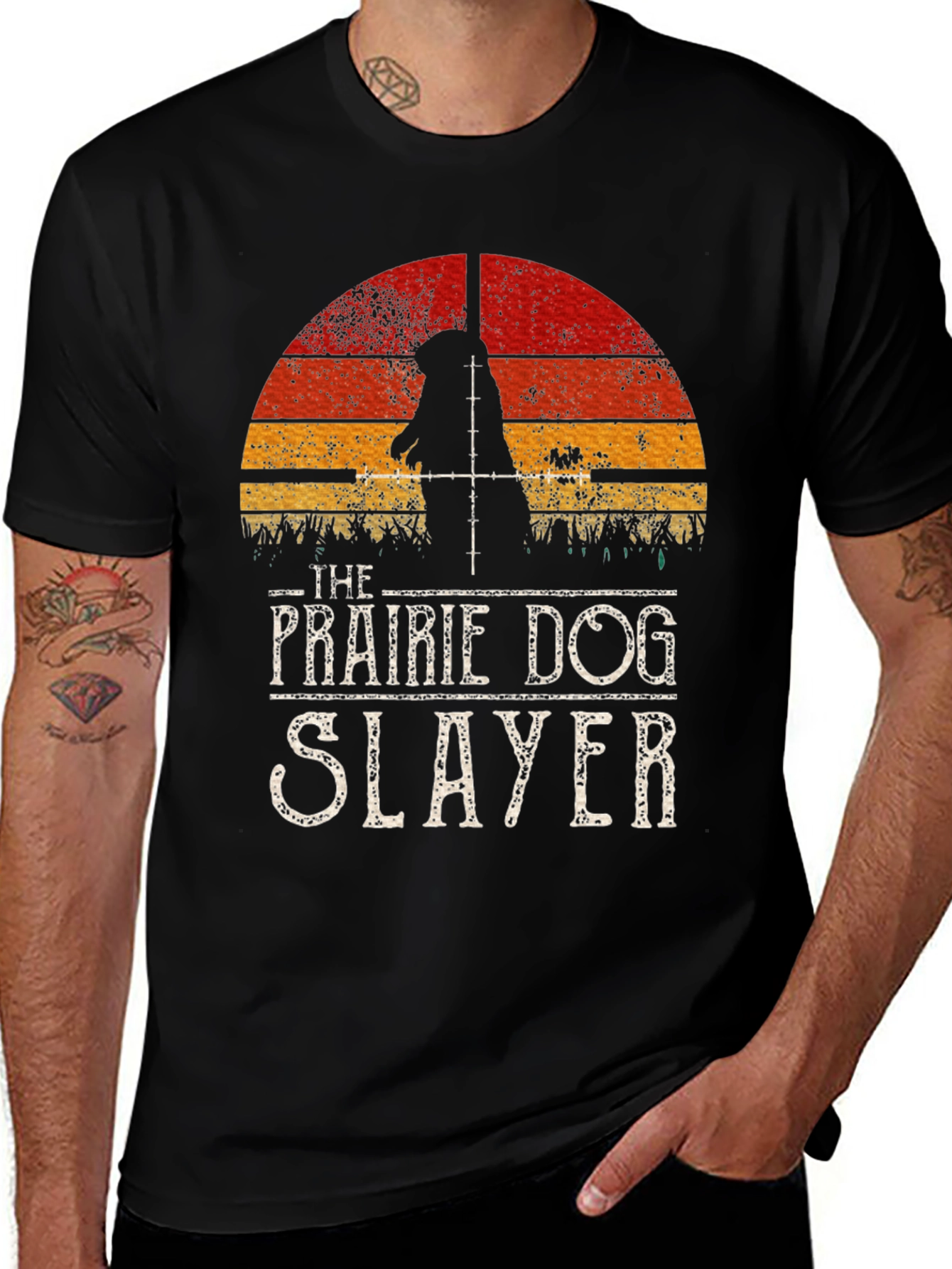 Prairie Dog Slayer Graphic T-Shirt - Hunter Tee