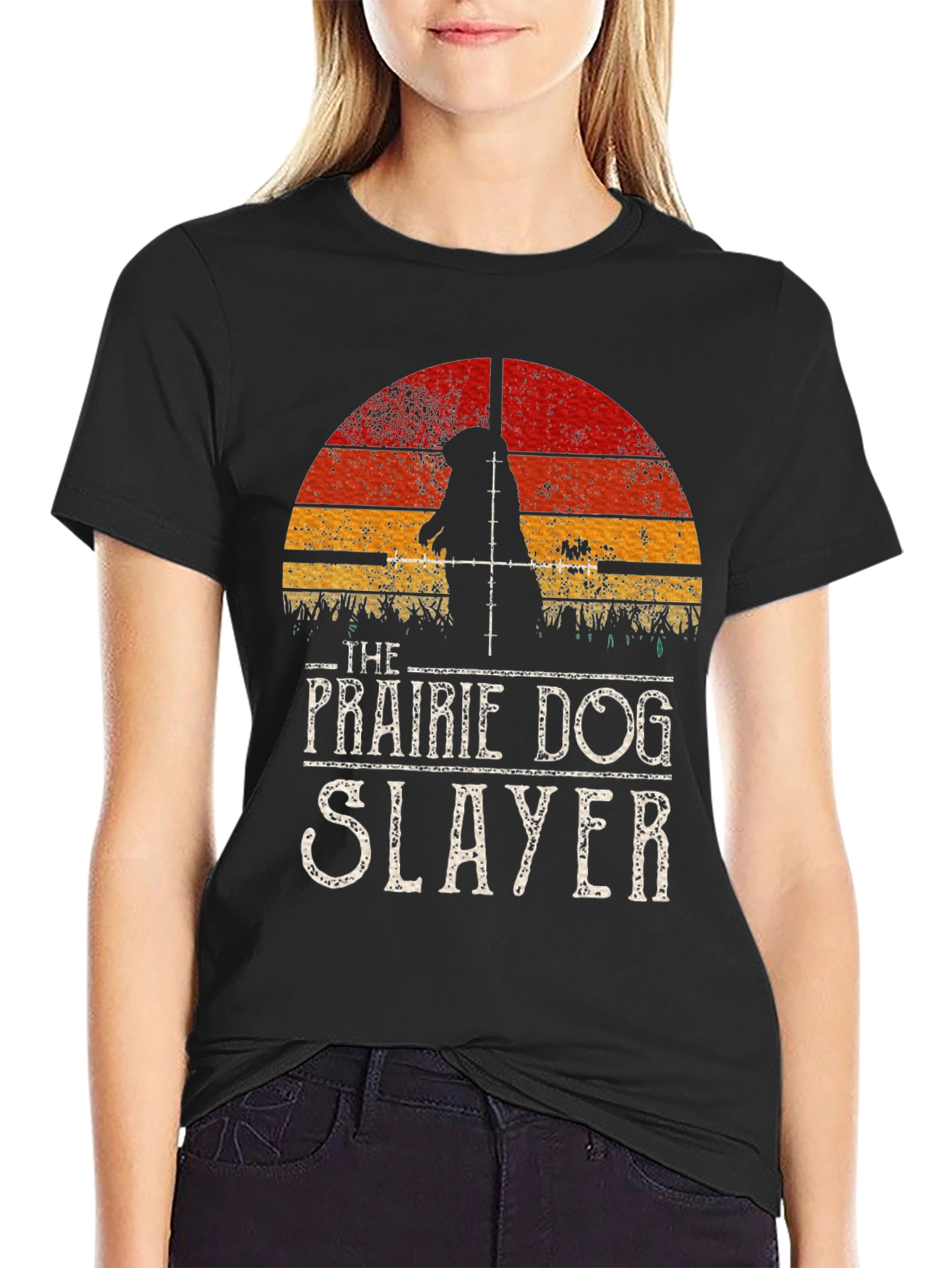 Prairie Dog Slayer Graphic T-Shirt - Hunter Tee