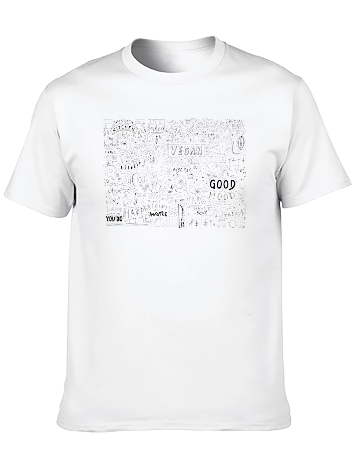 Vegan Kitchen T-Shirt - Black