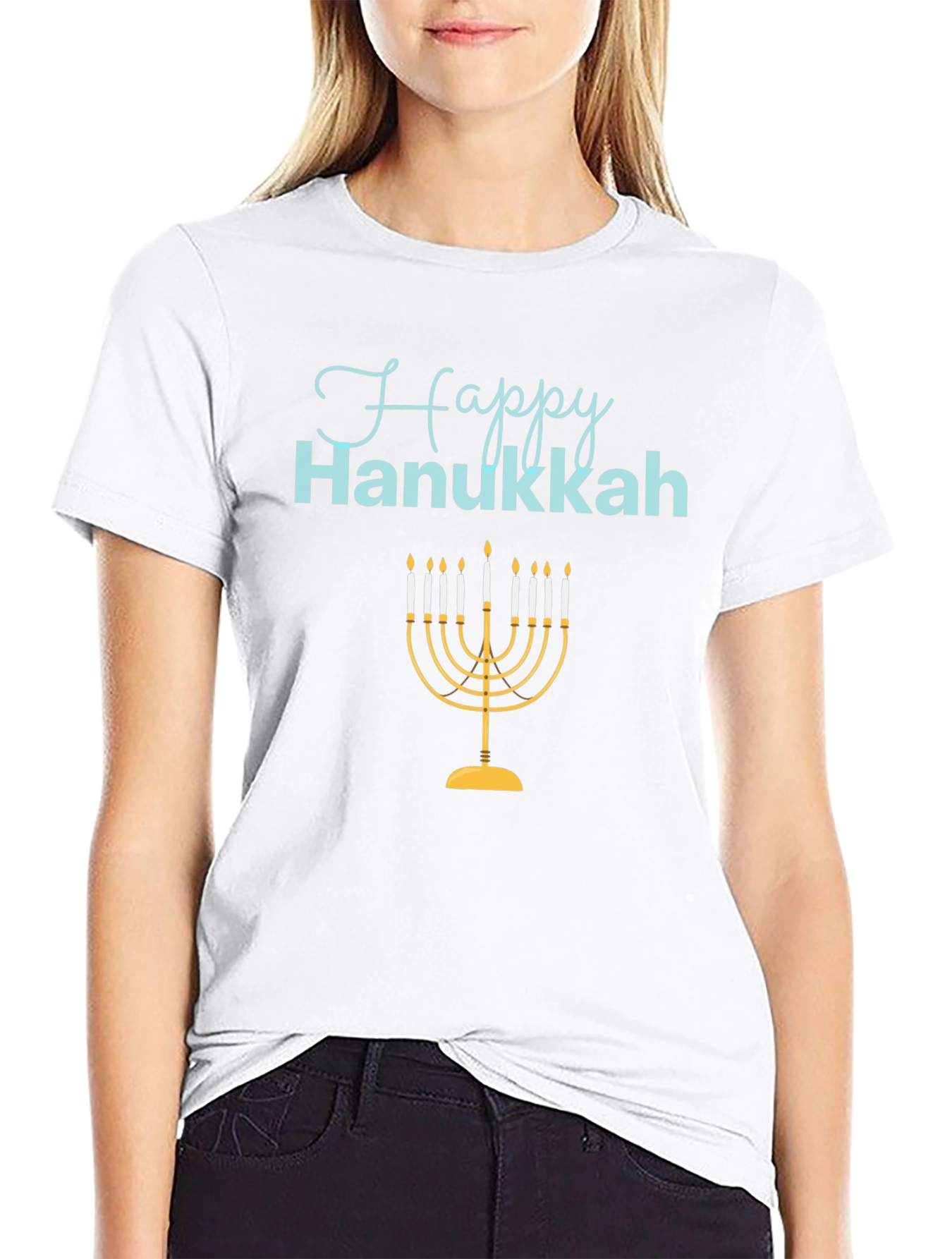 Happy Hanukkah Menorah T-Shirt