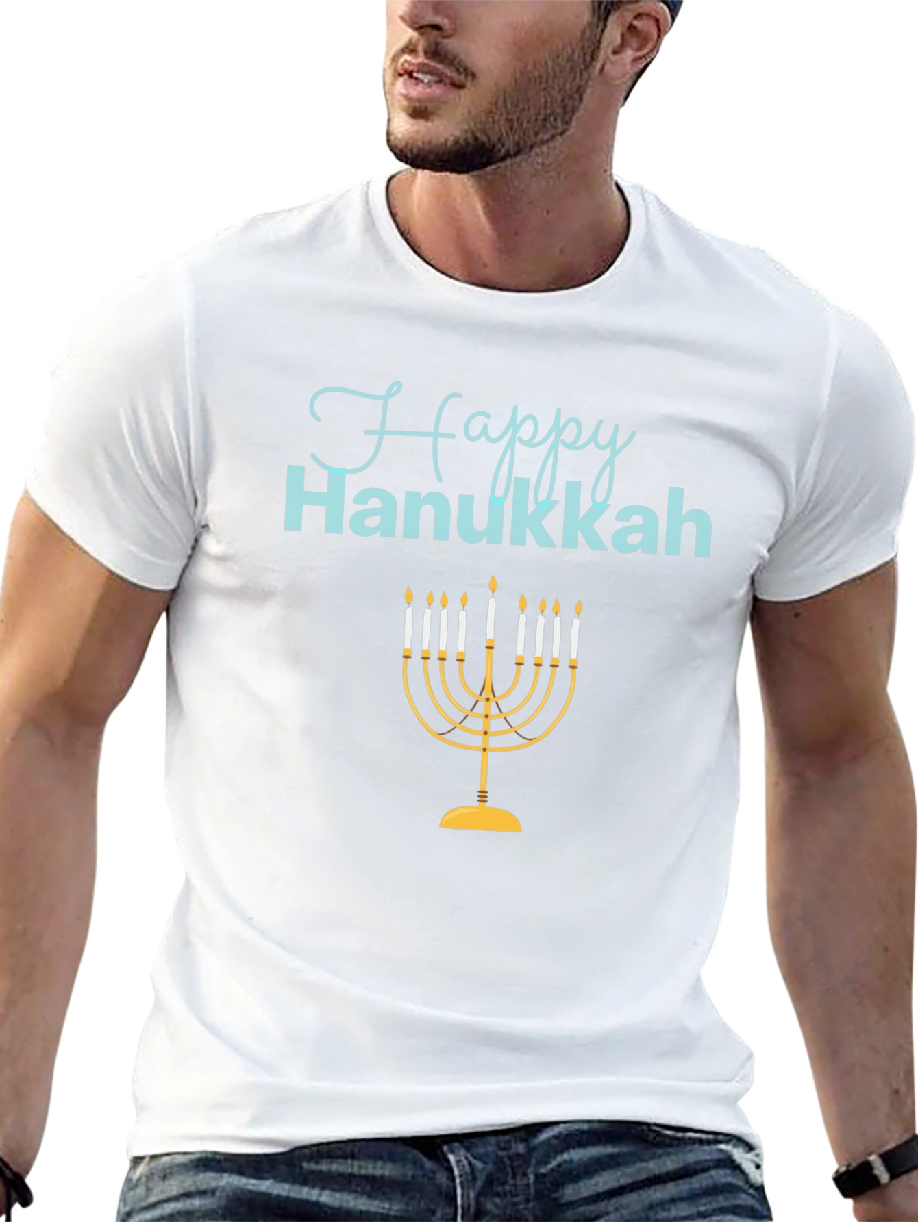 Happy Hanukkah Menorah T-Shirt
