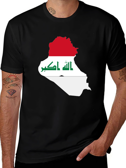 Iraq Flag Map T-Shirt
