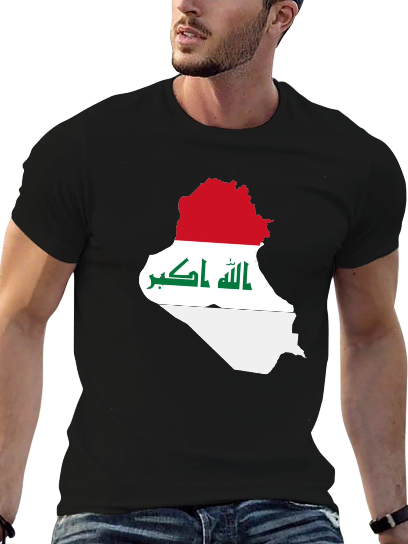 Iraq Flag Map T-Shirt