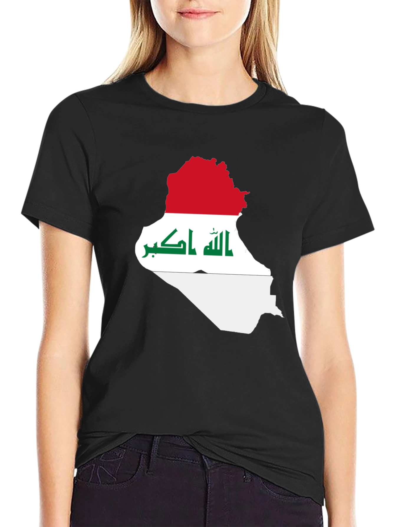Iraq Flag Map T-Shirt