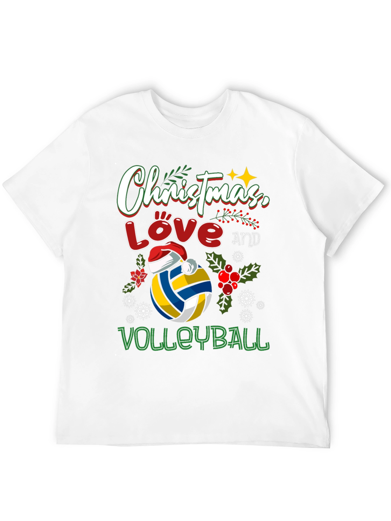 Christmas Love Volleyball T-Shirt
