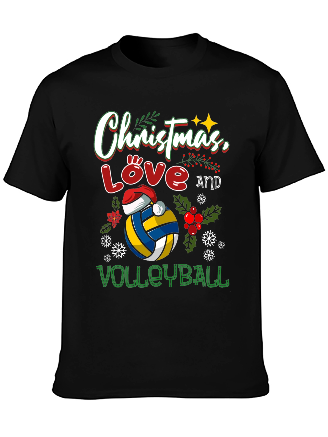 Christmas Love Volleyball T-Shirt