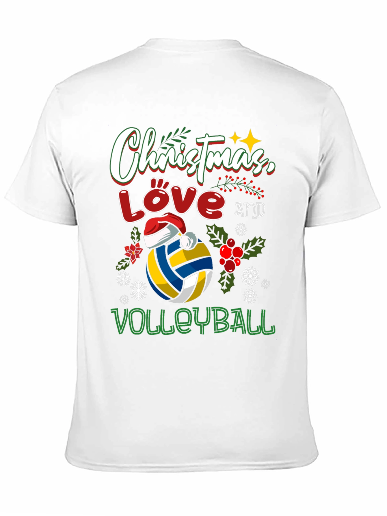 Christmas Love Volleyball T-Shirt