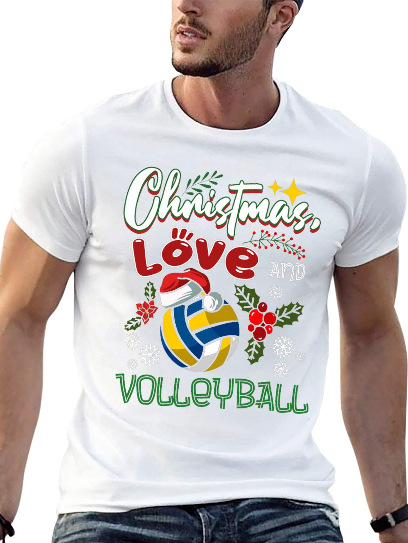 Christmas Love Volleyball T-Shirt