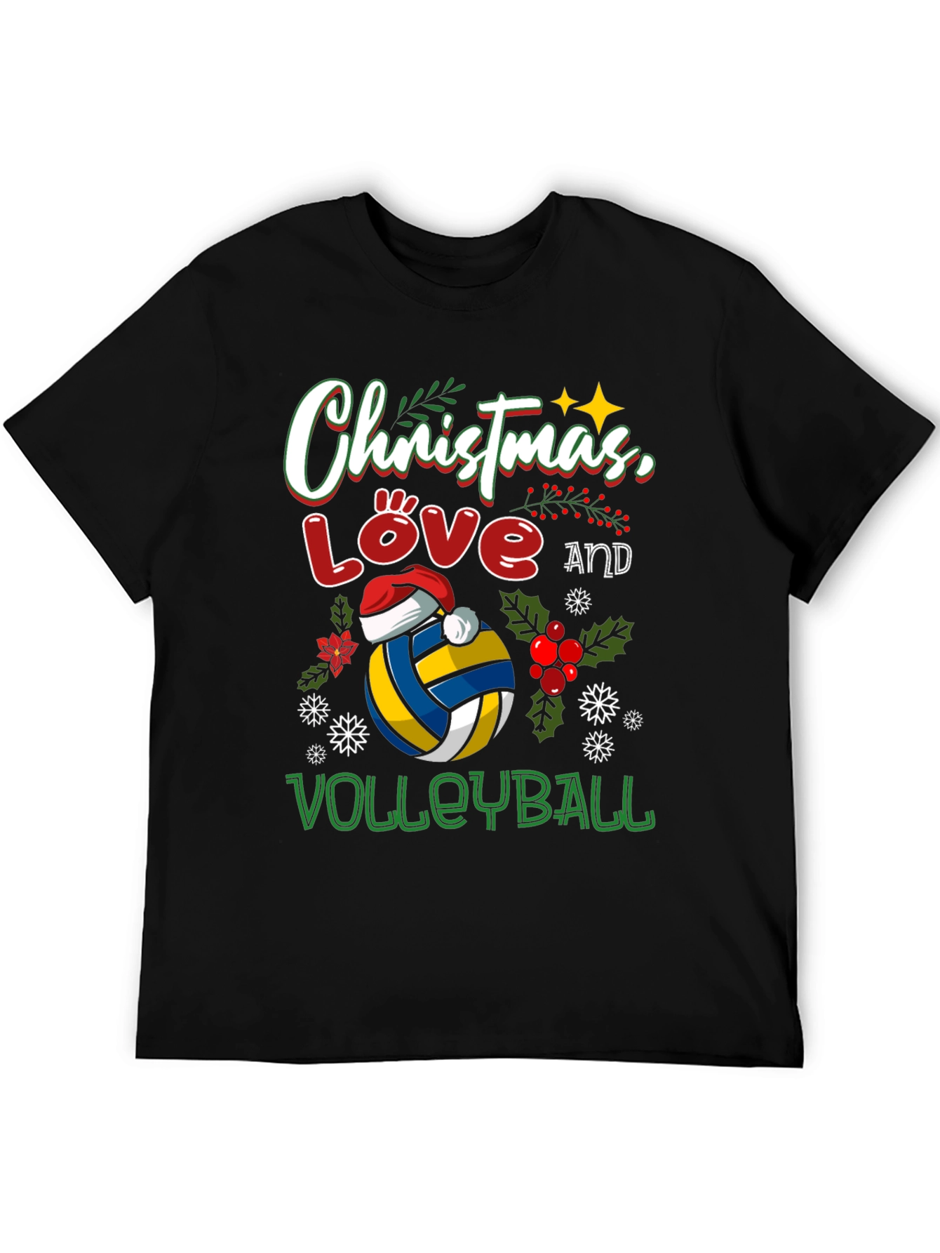 Christmas Love Volleyball T-Shirt