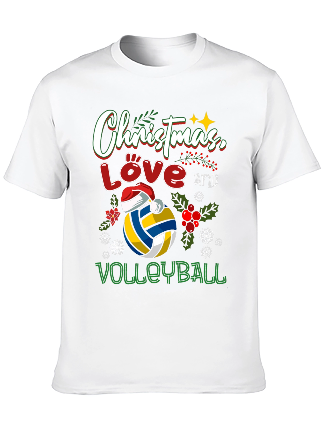 Christmas Love Volleyball T-Shirt