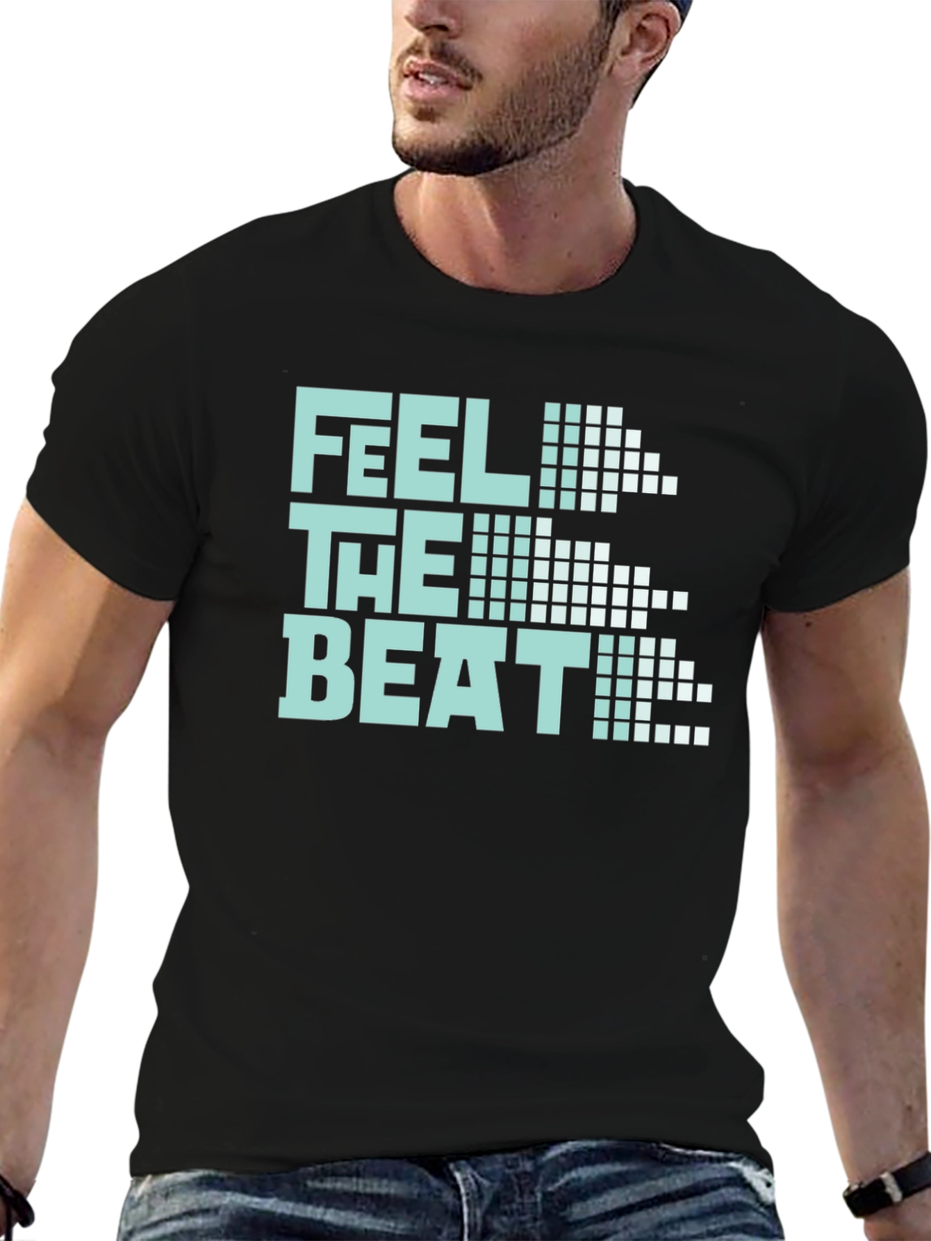 Feel The Beat Graphic Tee - Music Lover Shirt