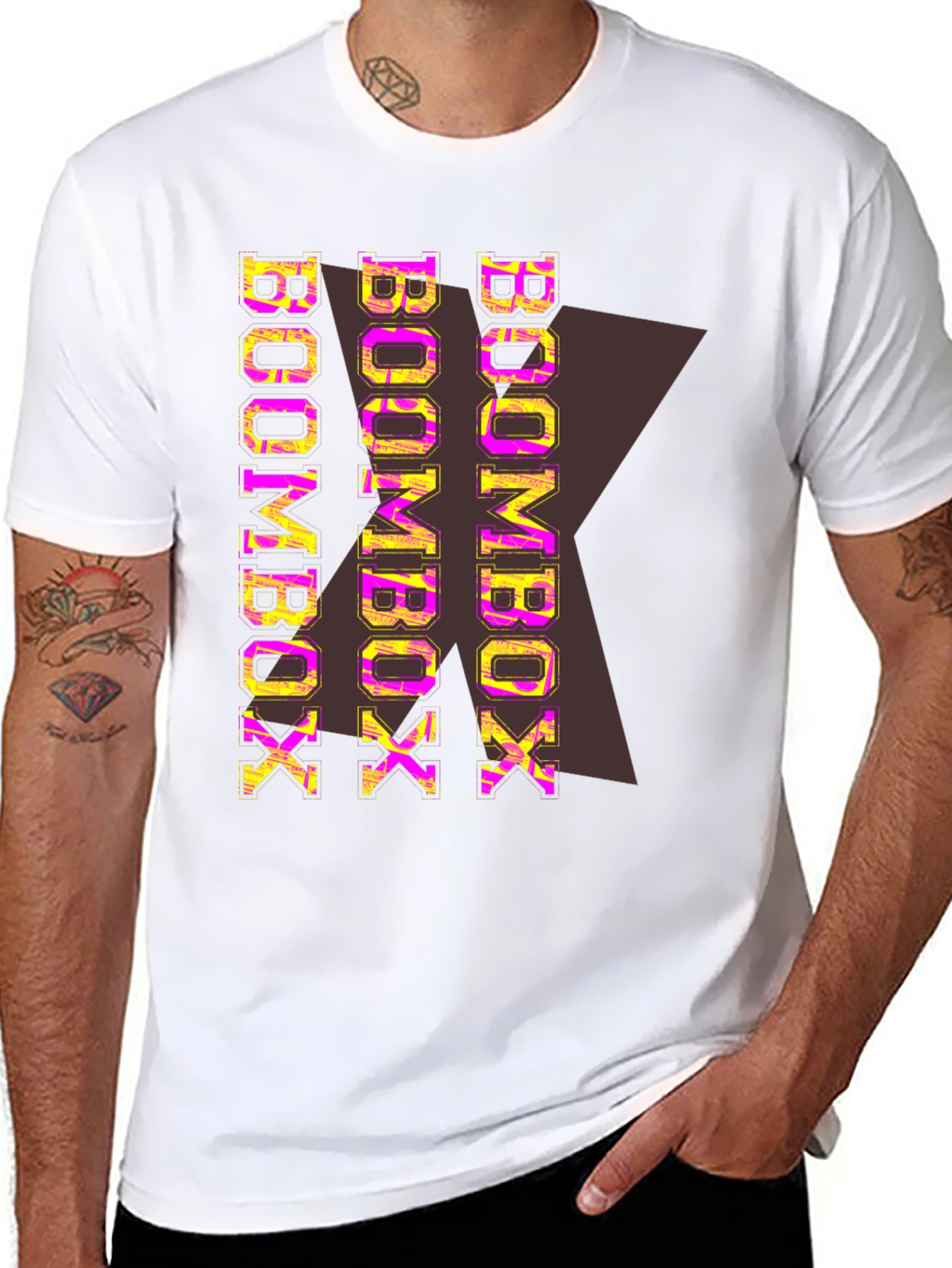Boombox Graphic Print Mens T-Shirt