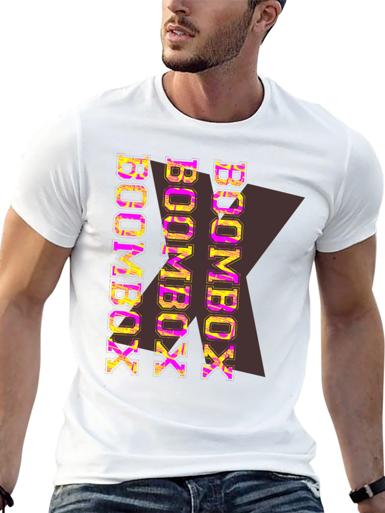 Boombox Graphic Print Mens T-Shirt