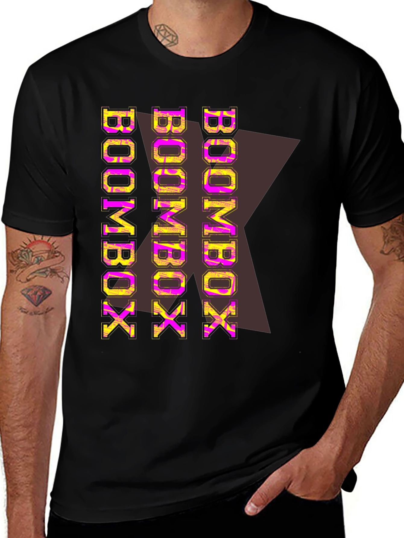 Boombox Graphic Print Mens T-Shirt