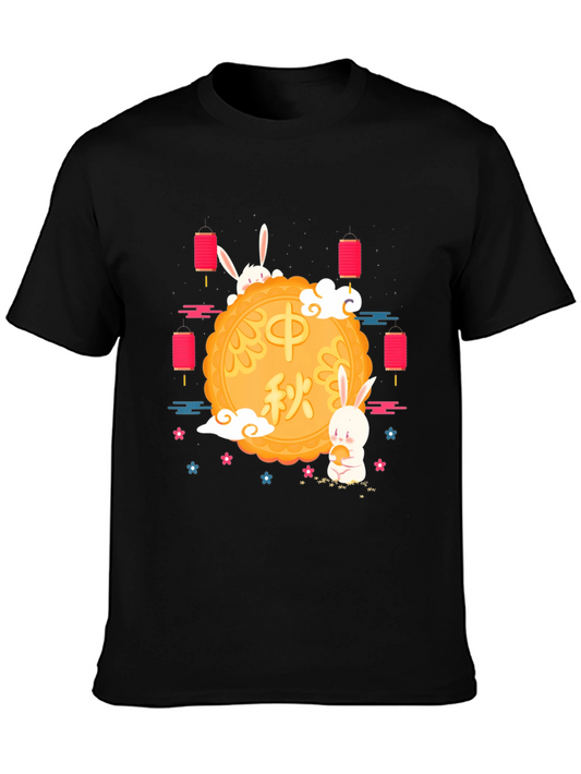 Mid-Autumn Festival Rabbit Graphic Tee
