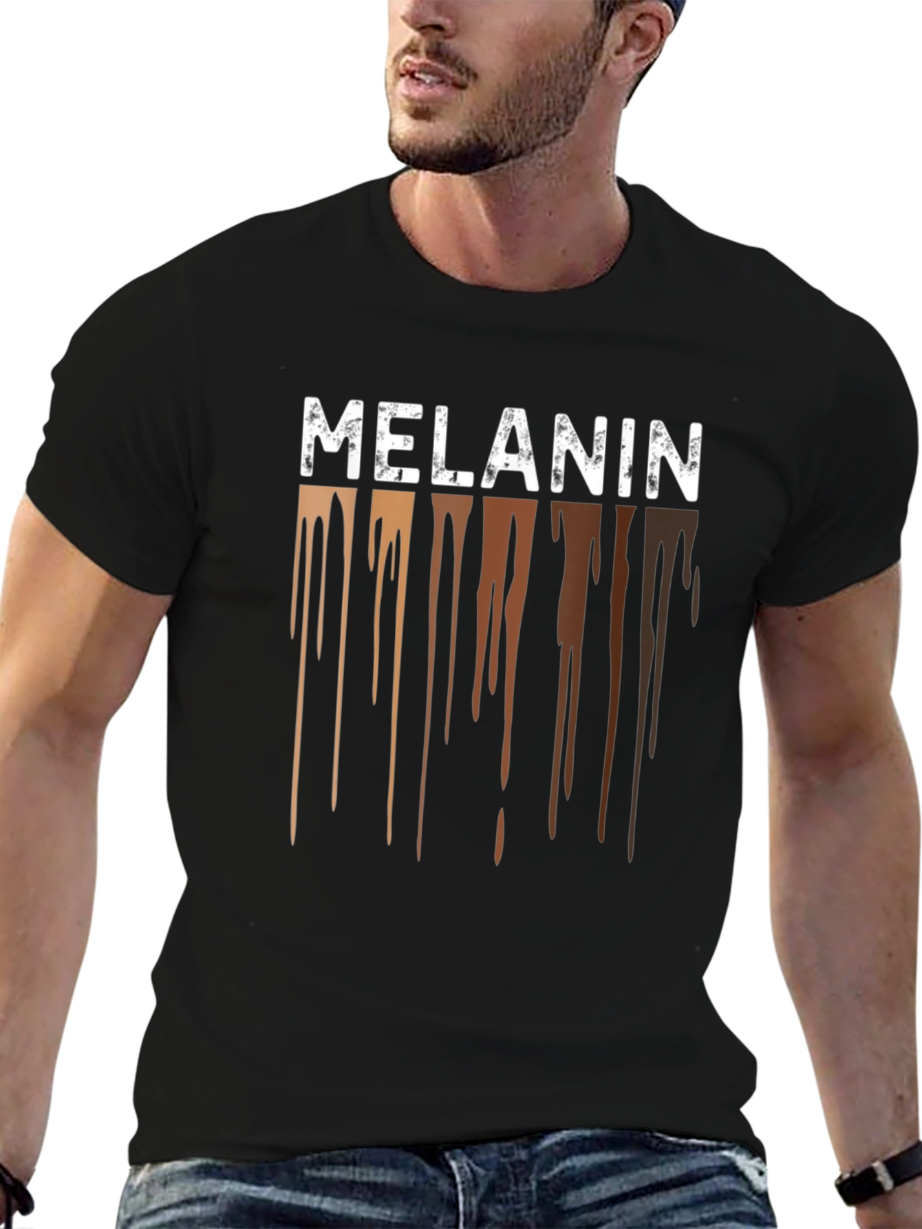 Melanin Drip Graphic Tee - Black Pride